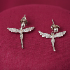 Silver fancy earrings