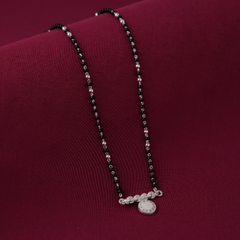 Silver short mangalsutra