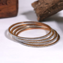 CZ 4 piece bangles