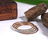 CZ 4 piece bangles