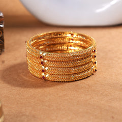 6 pieces temple bangles