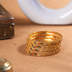 6 pieces peacock bangles