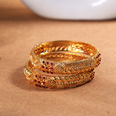 6 pieces temple bangles