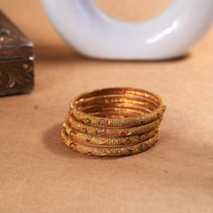 Temple peacock bangles