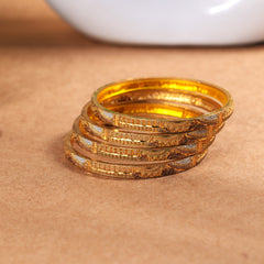 6 pieces rodium bangles