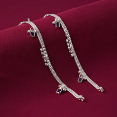 Silver fancy payal