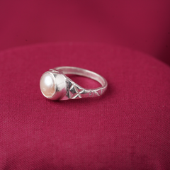 Silver moti anguthi