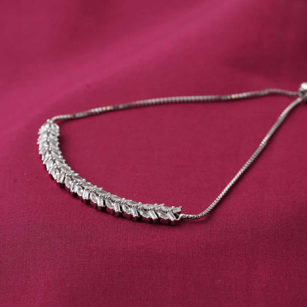 CZ Ladies ADJ Braslet