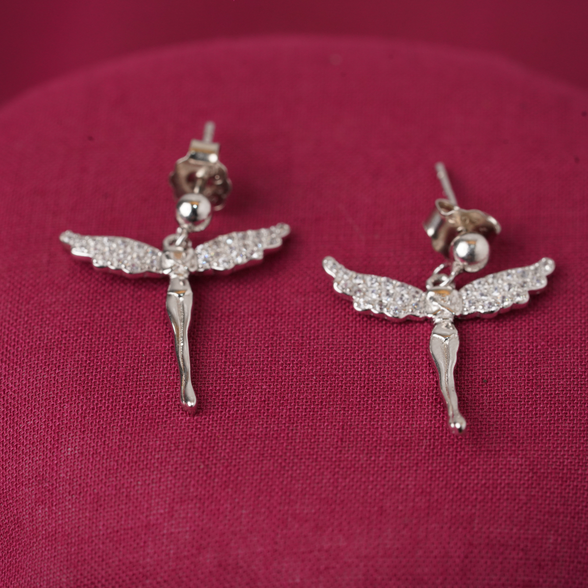 Silver fancy earrings