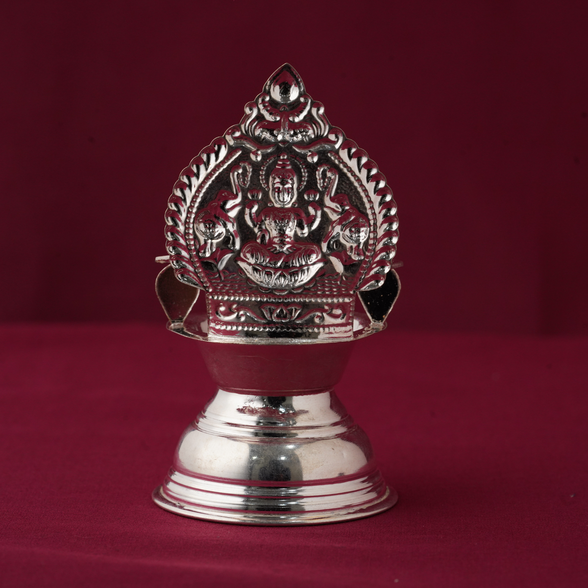 Silver lakshmi diya