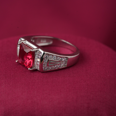 Silver gents ring
