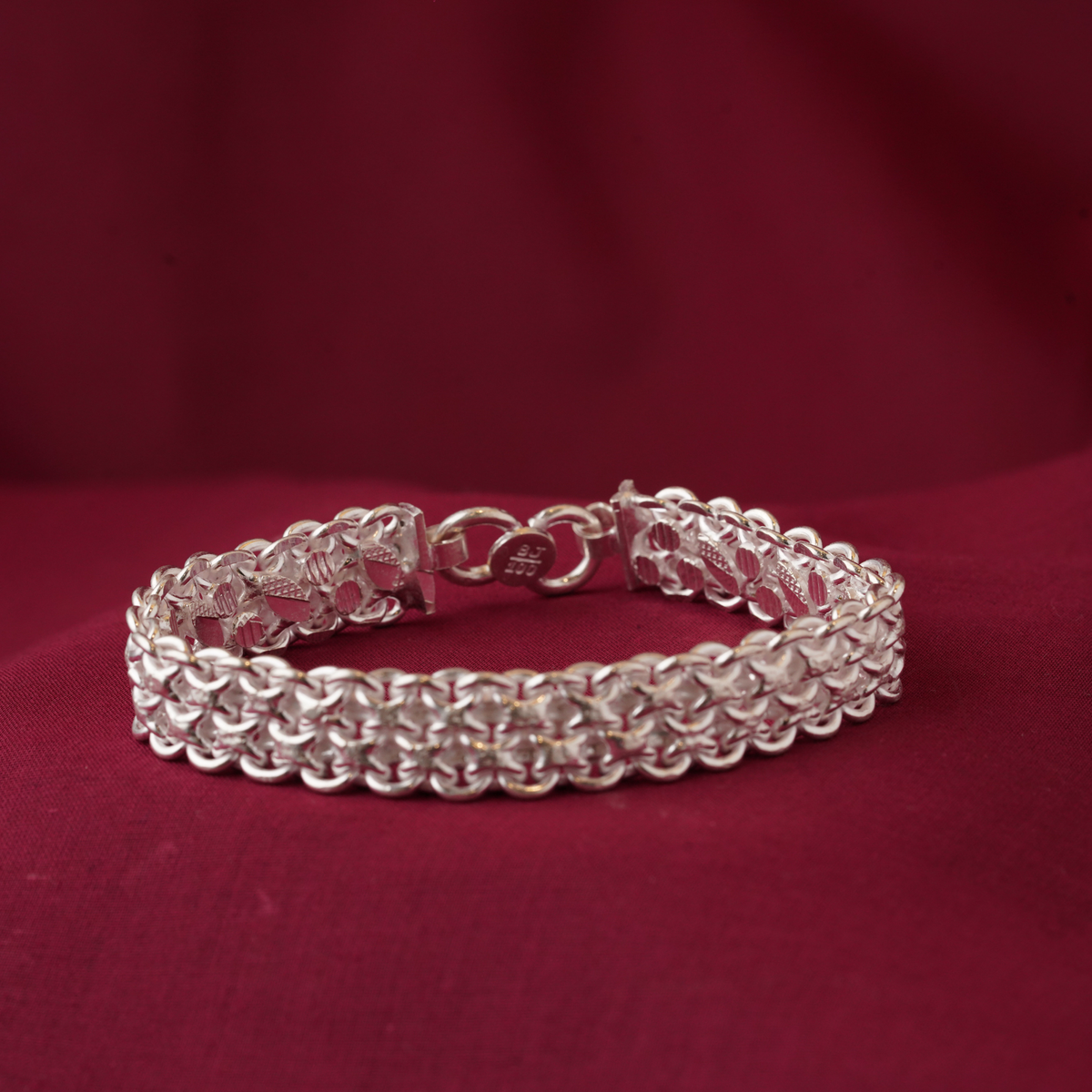 Silver gents bracelet