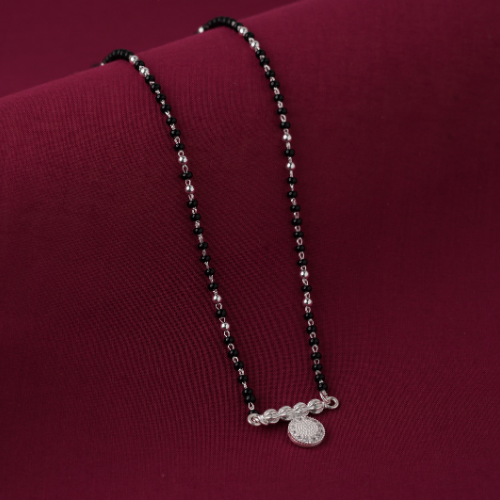 Silver short mangalsutra