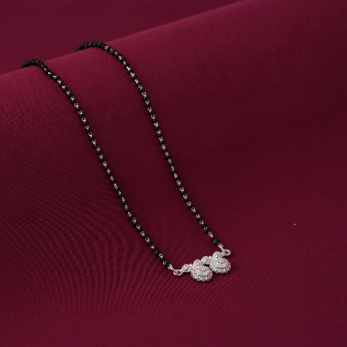 Silver short mangalsutra