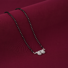 Silver short mangalsutra
