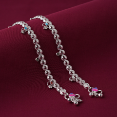 Silver fancy payal