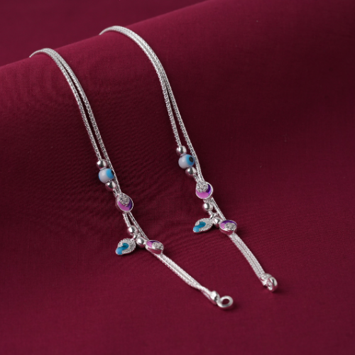 premium Silver payal