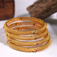 Temple 6 piece bangles set