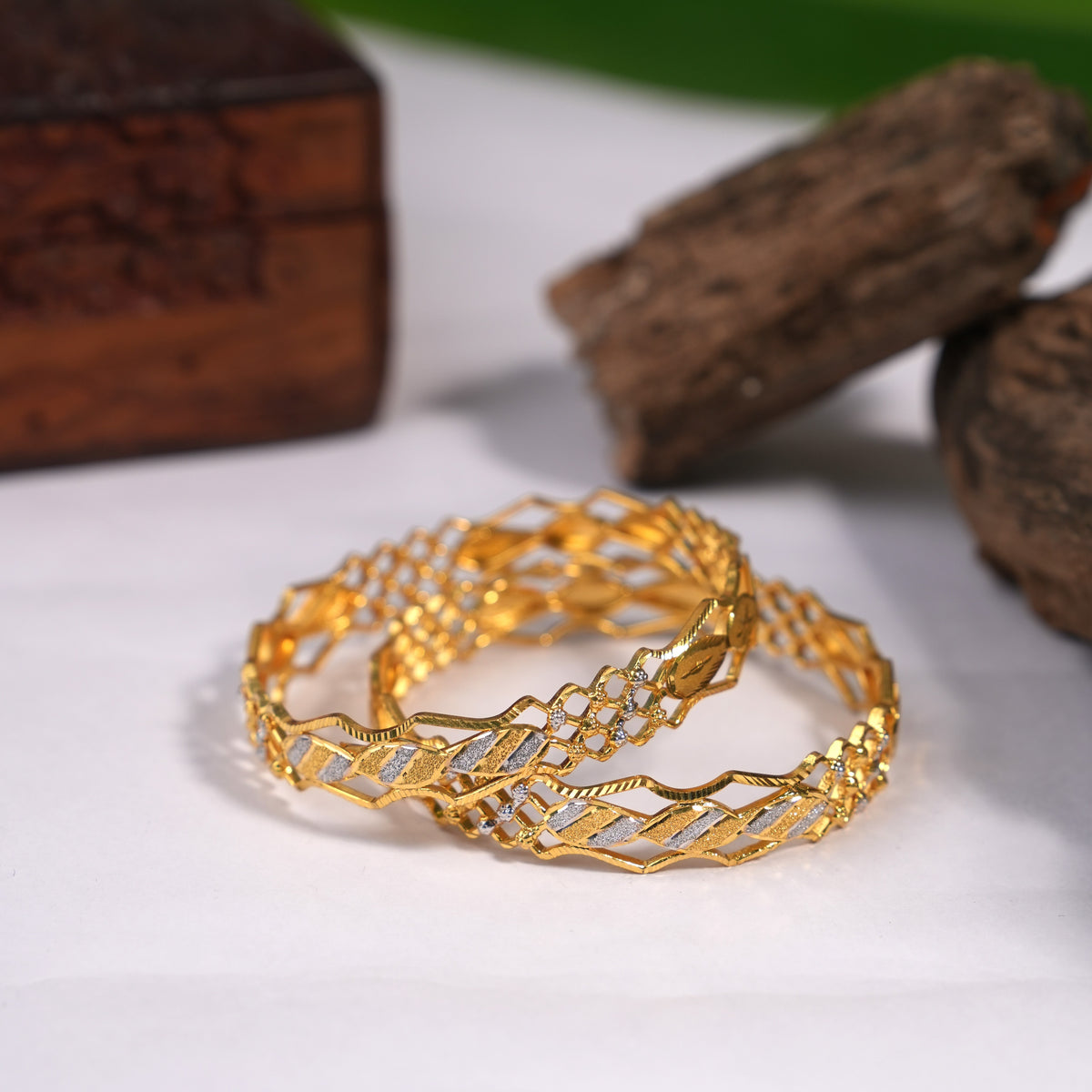 Rodium Bangles