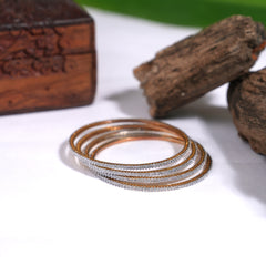CZ 4 piece bangles