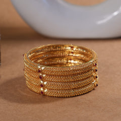 6 pieces temple bangles
