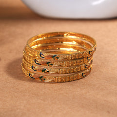 6 pieces peacock bangles