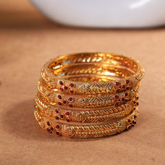 6 pieces temple bangles