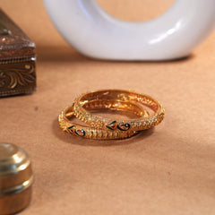 Peacock temple bangles