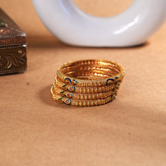 Peacock temple bangles