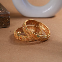 2 pieces temple kada bangles
