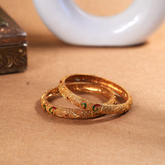 Temple peacock bangles