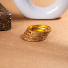 6 pieces rodium bangles
