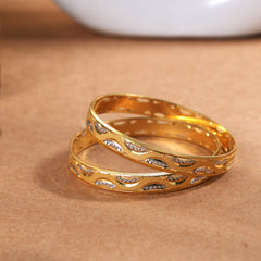2 pieces rodium patli bangles